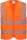 Vesta reflectorizanta cu bretele si banda Hi-Vis Portwest, cu fermoar, portocaliu